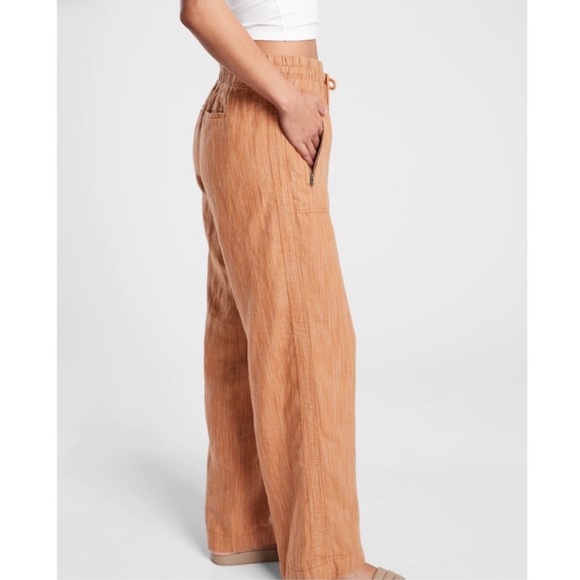 Cabo Tan Linen Wide Leg Pant 6 - Picture 3 of 16